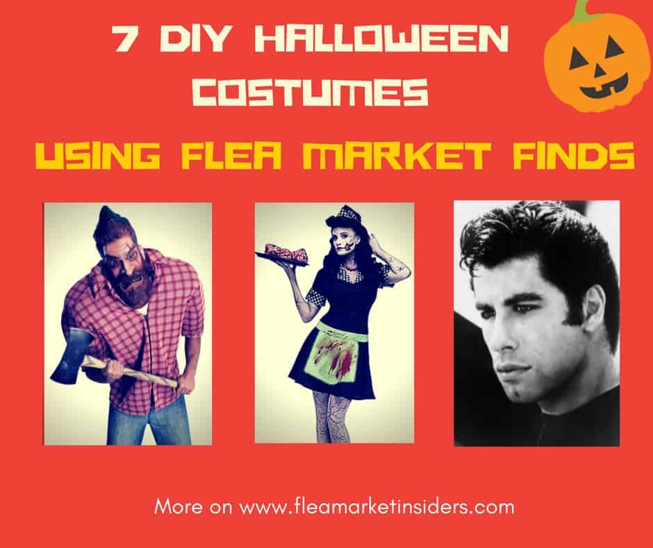DIY Vintage Halloween costumes using flea market finds