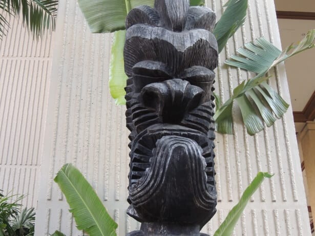 Tiki Statue PD © Tiki Statue adorning a mid century apartment complex in Los Angeles