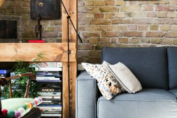 Brick wall in a home
