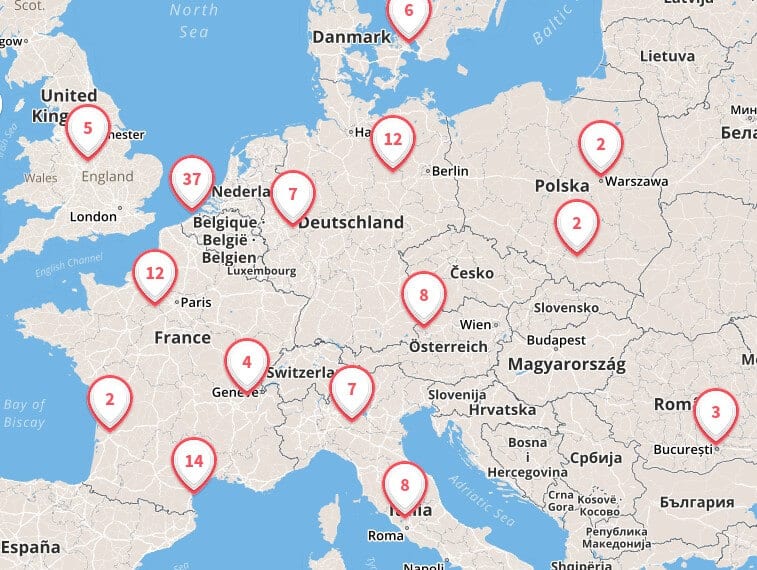 map best flea markets Europe