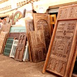 Bab El Khemis flea market vintage door by Grant Rawlings