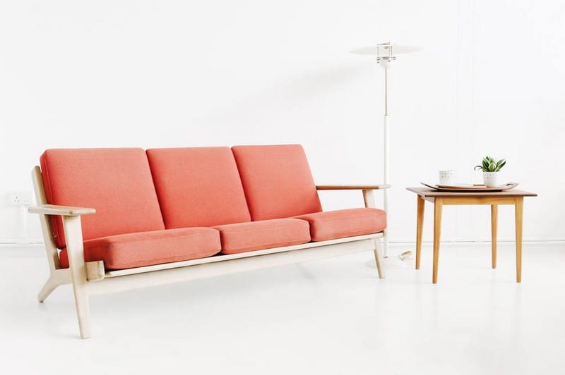 Scandinavian modern chairs and lamps at Noden vintage furniture showroom Singapore
