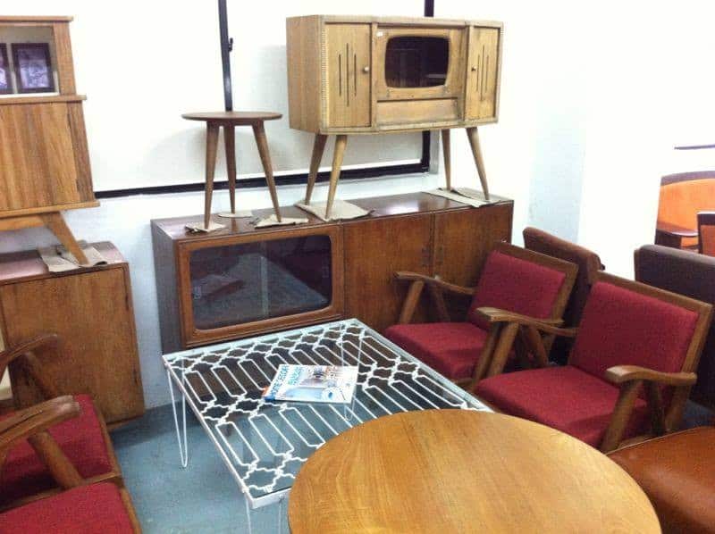 Restored vintage Southeast Asian colonial furniture at Things Your Mother Throw store Singapore