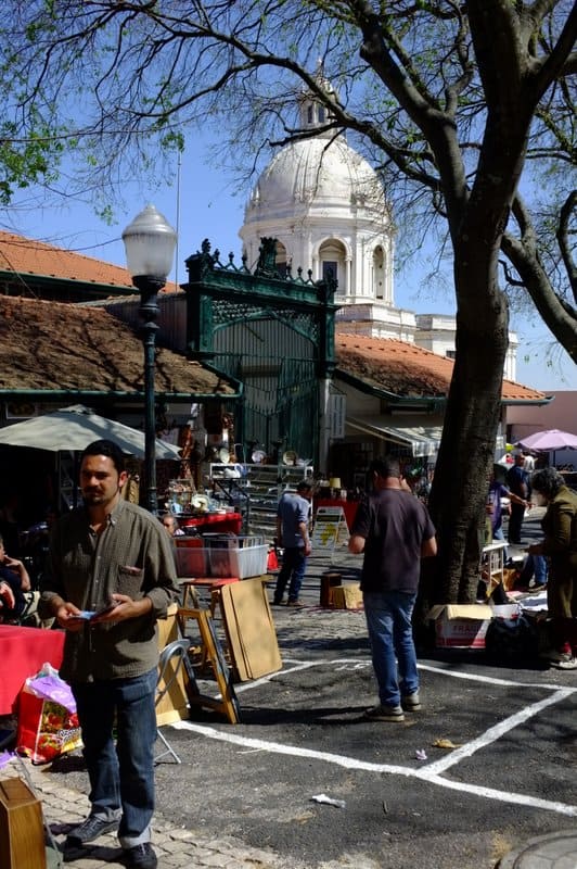 Vintage coins stamps and militaria at Feira da Ladra Lisboa