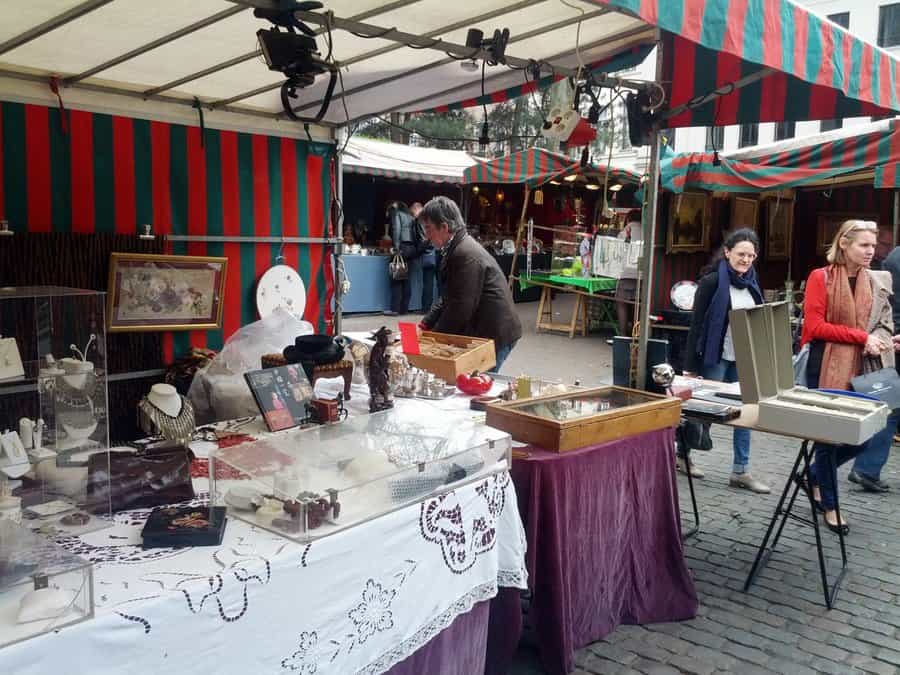 Sablon flea market Brussels