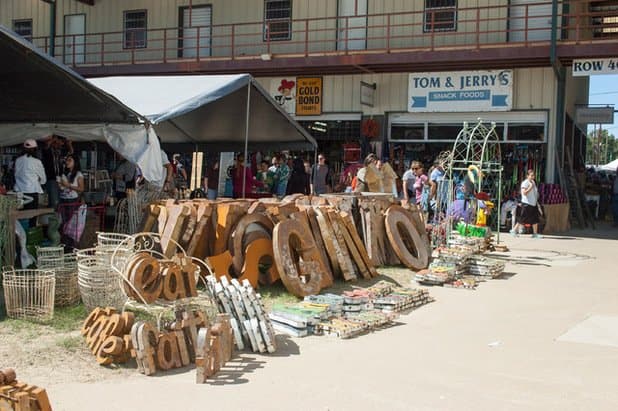 Antique furniture and homeware stalls at Canton Trade Days