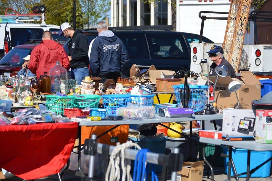 Raleigh Flea Market antique and collectibles stalls in Raleigh North Carolina
