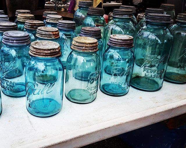 Raleigh Flea Market outdoor area with vintage furniture and bric-a-brac