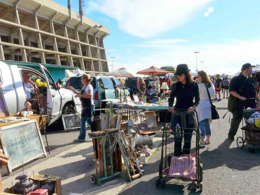 Best flea markets in LA: View of Long Beach Antique Market 