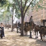 Madison Square Park New York City around 1900 color by Sanna Dullaway