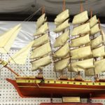 30” wood ship model, $400 - photo courtesy: Caesar Creek Flea Market